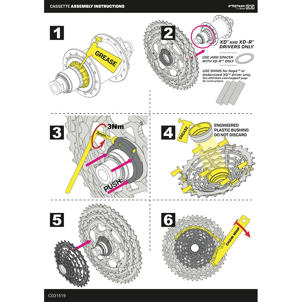 E-Thirteen Helix 11 Speed Race Cassette Parts 4 E-Thirteen Helix 11 Speed Race Cassette Parts