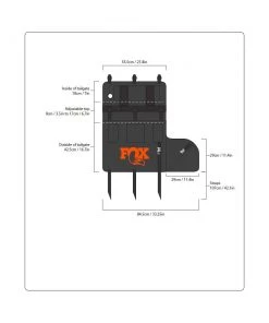 Fox Factory Overland Tailgate Pad - Black