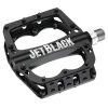 Flat Pedals JetBlack Superlight Sealed Bearing Alloy Pedals