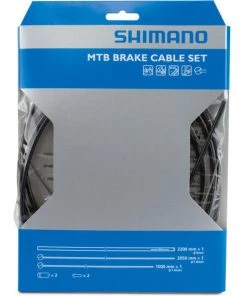 Parts Shimano MTB Brake Stainless Steel Cable Set - Black