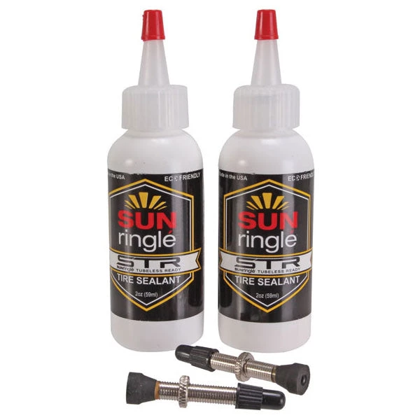 Sun Ringle STR Tubeless Valve And Sealant Kit - 2 Pack Parts