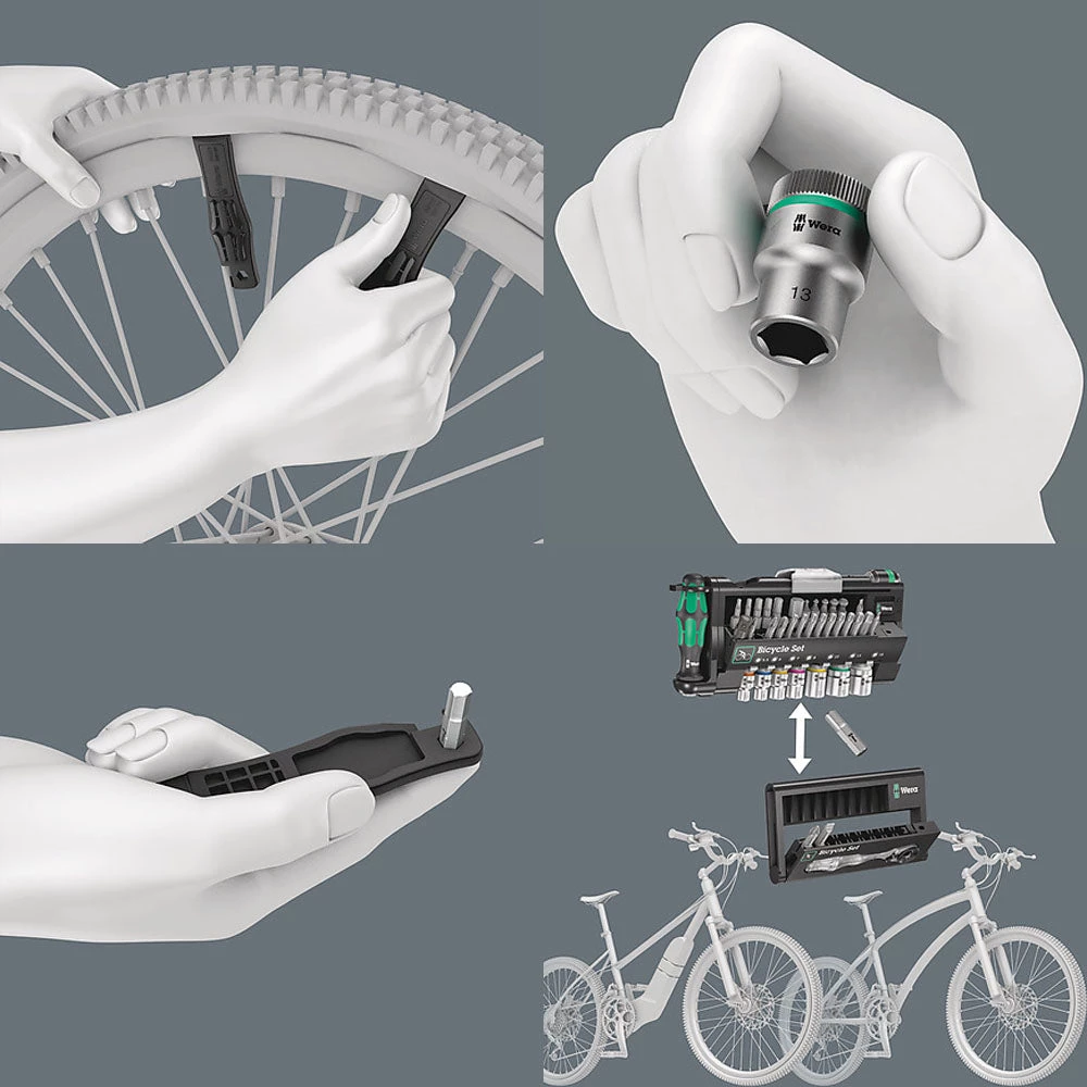 Wera Bicycle Set 3 Mini Ratchet Set With Bits