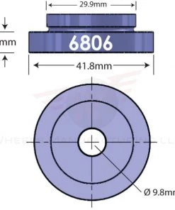 Wheels Manufacturing Open Bore Adapter Clearance