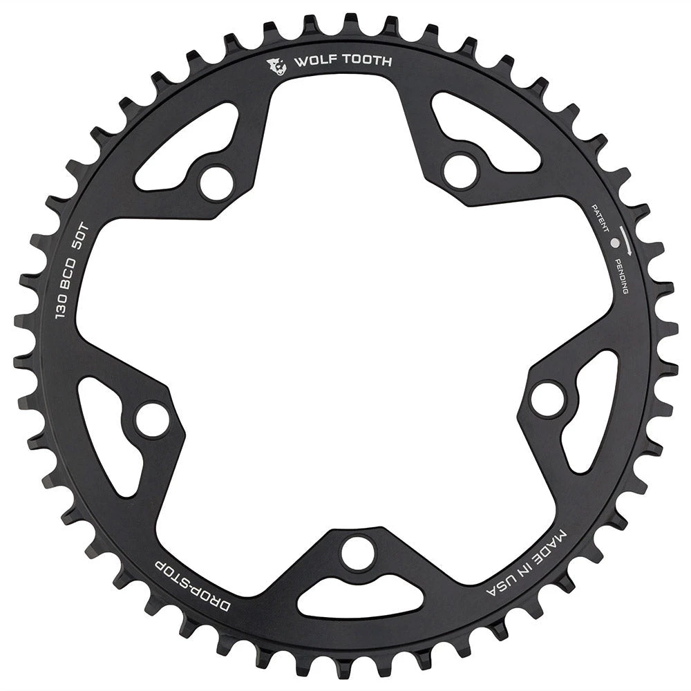 Wolf Tooth 5 Bolt Drop Stop Chainring Chainrings